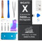 Battery for iPhone X, MIGAFEI Upgraded 5000 mAh High Capacity New 0 Cycle Replacement Battery for iPhone X A1865 A1901 A1902 with Professional Repair Tool Kit
