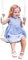 Outsunny Altalena per Bambini 9-36 Mesi in Plastica PP e PE per Interni ed Esterni con Corda Regolabile e Luci LED, 39x16.5x120-180 cm, Bianco