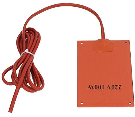 Silicone Heating Mat Wide Application Silicone Rubber Heating Pad Durable Good Insulation 90x150mm Ultra-thin AC 220V For Cabinet (100W)