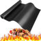 Thienlee BBQ-Grillmatte-Rolle, zuschneidbar, Grillmatten für Outdoor-Grill, antihaftbeschichtet, Grillzubehör für Gas, Holzkohle, Elektrogrill (schwarz, 40 x 3 m)