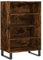 vidaXL Highboard Räuchereiche 57x35x90 cm Holzwerkstoff