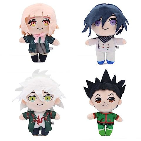 MayDee Danganronpa Plüschtiere Anime Figur Plüsch Puppe 23cm, 4 Danganronpa Plusch Spielzeug Soft Toys Für Kinder Teens Geschenke
