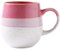 YDoLimmer500ml Große Kapazität Kaffeetasse Becher Mit Griff Teetasse Kakaobecher Cappuccinotasse Home Office Geschenk (Rosenrot+weiß)