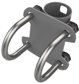 Universal Pole Mount for U-Bracket Dish,Double U-Bolt Clamp Bracket for StarLink Pole Mount,Roof Mast to Pole to Pipe Mounting Adapter,for Antennas,TV CB,Weather Station,WiFi