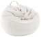 LPMOERA Stuffed Animal Storage Bean Bag Chair Cover (No Filler) For Kids and Adults.Soft Premium Corduroy Stuffable Bean Bag For Organizing Children Plush Toys or Memory Foam White L For Adults