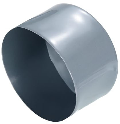 QUARKZMAN 2 Stück Gummikappen 90 mm Gummi Endkappe Rund Schutzkappen Pfostenkappe Abdeckkappen Zaunpfosten Endspitze Kappen für Rohr Gartenstühle Tischbeine Möbelfüße Gleiter, Grau