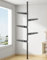 JONASHER 5-stöckiger Teleskop-Kleiderbügel, Kleiderständer, vom Boden bis zur Decke, Wäschestange, Spannstange, Aufbewahrungs-Organizer für Zuhause, Balkon, Büro, 110–310 cm