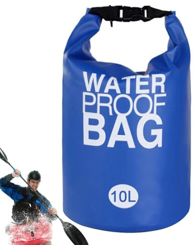yanzisura Sac Sec ÉTanche,5l 10l PVC Bidon Etanche Kayak,Portable Sac Waterproof avec BandoulièRe,Pliable Sacs ÉTanches Convient pour La Voile, Le Rafting, Le Camping, Le Kayak