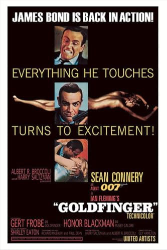 Grindstore James Bond Goldfinger Maxi-Poster, laminiert