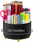 Marbrasse Schreibtisch Organizer,360 Grad Drehbarer Stifthalter für Schreibtisch Zubehör mit 5 Fächer,Stifte Organizer,Stift Aufbewahrungsbox für Büro Zuhause(Schwarz)