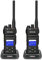 Retevis NR630S Funkgerät, Langstrecken Funkgeräte IP67 Schutz, Erweiterte Audioverarbeitung, 2800 mAh, LCD-Bildschirm, Walkie Talkie Professionell für Sicherheit, Notfall (Schwarz, 2 Stück)