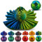 Gear Ball, Zahnrad Kugel, 3D Gedruckter Zahnradball, Gear Sphere für Kinder und Erwachsene, Zappelspielzeug zur Stressabbau, Stress Würfel Dreh Spielzeug (Grün)