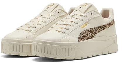 PUMA Damen Karmen Ii Animal Flair Sneaker, Alpine Snow Toasted Almond, 41 EU