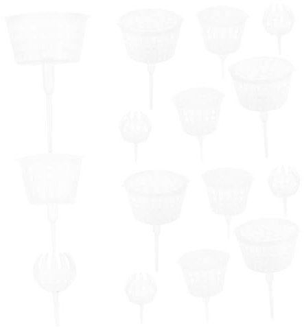 CAXUSD 15stücke Pflanzenkorb Aus Kunststoff Zum Düngen Für Bonsai Sukkulenten Orchideen Blumen Mit Düngemittelbox Zum Schutz Vor Verlust Durch Wind Oder Tiere