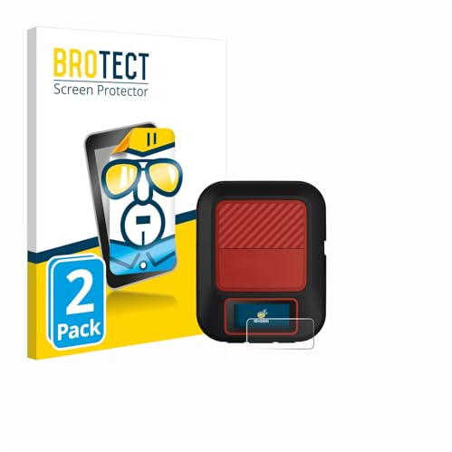 BROTECT Schutzfolie für Garmin inReach Messenger Plus | 2 Stück Transparenter Displayschutz Made in Germany Klare Displayschutz-Folie Clear Einfache Montage Case-Friendly