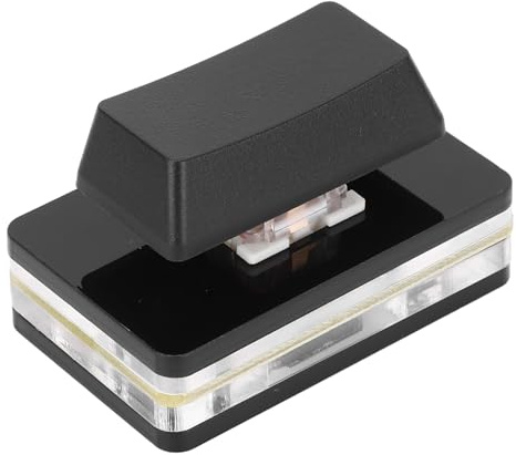 Ausla Clavier de Jeu à 1 Touche, Bouton USB, Clavier Unique, Interrupteur Rouge, Clavier OSU Rvb, Clavier Mécanique Filaire de Type C, pour Bureau de Jeu (Black)