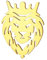 Dreamtimes Lion avec couronne de roi Broches pour hommes Broches animaux punk en acier inoxydable Broches pour hommes Boucle de cravate Bijoux de mode Gothique Punk Rock Broches pour hommes (L'or)