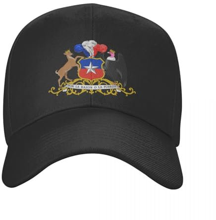 LLIHSDHCC KlassikerWappen Von Chile Kappe Unisex Mode Papa Hut Trucker Arbeiter Kappe Sonnenkappen Atmungsaktive Snapback Caps s Sommer Sport Geschenk