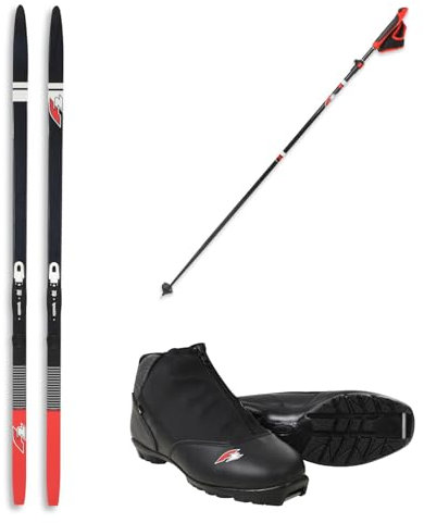 F2 Set Ski Ride CC 185cm+Langlaufschuh Ride CC Gr. 38 +Skistock 120-170cm