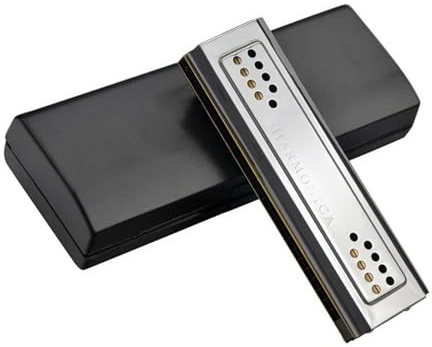 mundharmonika set 24-Loch-Blues-Doppelseiten-Mundharmonika-Tasten-Set, C&G-Ton, 2-in-1-Tremolo, Bass-Mundharmonika, Harfe, Blasmusikinstrument