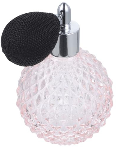 DEARMAMY 1Satz Vintage Glasflasche Nachfüllbare Parfüm Sprühflasche Mit Luftbirne Auslaufsicher Und Elegant Unterwegs Für Damen Und Herren
