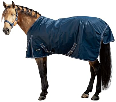 Manta Impermeable 600D | Talla 145 cm | Color Azul | Equipamiento para el caballo | Producto de Guarnicionería | Tradición artesana | Los Nietos