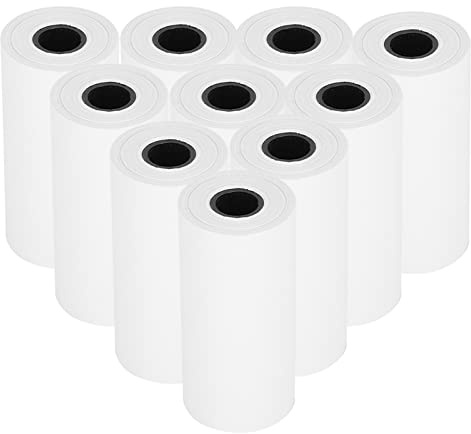 Phefop 10 Stück Kamera-Druckpapiere, Zubehörrollen-Nachfüllungen, Tragbare -Thermopapiere für Mädchen, Jungen, Geburtstagsgeschenke, Zuhause, Schule, Outdoor. 10 Stück Kamera-Druckpapiere,