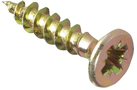 ForgePack Multi-Purpose Single Thread Screws | 4.0 x 20mm | Zinc Yellow Passivated | Pack 40