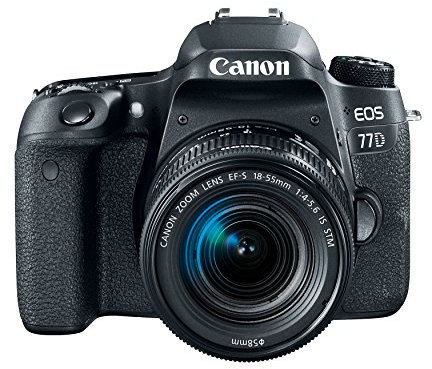 Canon Canon EOS 77D EF-S 18-55 is STM Kit Bouchon d'oreille, 8 cm, Noir (Black)