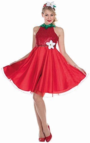 PartyXPeople Erdbeerblüte Kostüm | Erdbeere Verkleidung Karneval | Erdbeerkleid Früchtchen rot 13202-38