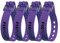 Fixplus-Strap 4er-Pack - Zurrgurt zum Sichern, Befestigen, Bündeln und Festzurren, aus Spezialkunststoff mit Aluminiumschnalle 35cm x 2,4cm (violett)