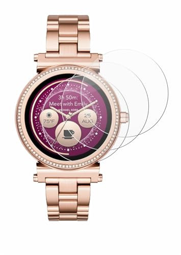 brotect Protection Écran Verre pour Michael Kors Access Sofie (3 Pièces) Film Protecteur Vitre 9H [Anti-Rayures, Transparent]