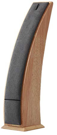 P Prettyia Holz Uhrenhalter Uhrenständer Uhrenaufsteller Armbandständer Schmuckständer Schmuckbaum, auch für Halskette, Armband - Dunkelgrau