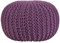 Moderner Pouf 50 x 35 cm violett Conrad