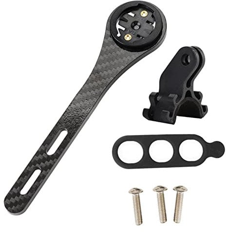Topiky Fahrradcomputerhalterung, Carbon Rennrad Fahrrad Fahrradcomputer Halter Integrierte Lenker Vorbau Action Kamera Fahrrad Licht Halter(für)