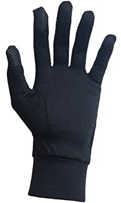 Jasmine Silk Merinohandschuhe mit Thermofutter, für Ski, Fahrrad, Touchscreen-Handschuhe, Größe L