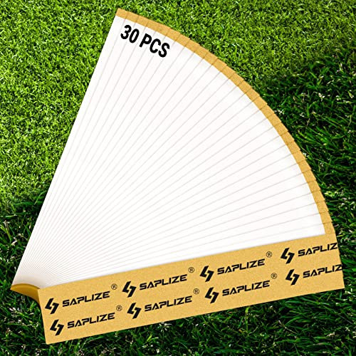 SAPLIZE Golf Grip Tape 2 x 10 Solvent Activated Double Sided Adhesive Strips for Regripping Golf Clubs Wood Hybrid Iron Wedge Putter, Easy to Peel & Pre Cut, 30 Strips