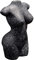 Tubayia Weiblichen Körper Blume Vase Frau Torso Figuren Trockenen Blume Pflanzer Vase Boho Wohnkultur Vasen (Schwarz 1)