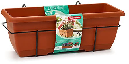 Plastic Forte Jardinera con Soporte 50 cm 11907