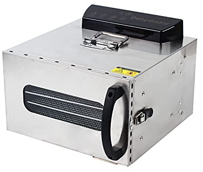 Macchina a secco in acciaio inox con 6 livelli, timer (massimo 24 ore), temperatura regolabile (30 - 90 °C) e pannello di controllo LED, essiccatore professionale Gastro a 6 griglie