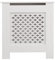 AVC Designs Small Medium Large MDF White Grey Unfinished Pattern Radiator Cover (Small White)