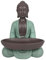 Leere Figur Buddha – Dekoration Zen und Feng Shui – für eine entspannende und spirituelle Atmosphäre – Geschenkidee Glücksbringer – Höhe: 20 cm – Farbe: Grün und Braun – Zen'Light