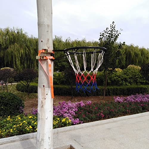 Basketballkorb Baum Hängende Basketballkörbe Schwarz, tragbares Hochleistungs-Basketballtor für den Außenbereich, Abnehmbarer Pro-Basketballständer für die Garage im Heimbüro