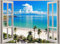 Erwachsene Puzzles 4000 Teile Fenster Meerblick Herausfordernde Puzzles und Familienspiel-Puzzle-Kombinationen