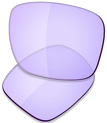 Saucer Lenti di ricambio premium per occhiali da sole Oakley Holbrook OO9102, Viola Chiaro Basso, Taglia unica