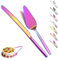 Evanda Rainbow Wedding Cake Knife and Server Set, Rainbow Titanium Plating Cake Cutte, Pie Server for Everyday, Wedding and Birthdays, Lav au lave-vaisselle
