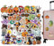 Halloween-Aufkleber für Wasserflaschen | 50 Stück gruselige Aufkleber | Dekorative Halloween-Aufkleber, die sich nicht wiederholen, für Laptop, Skateboard, Kühlschrank, Gepäck, Koffer, Yatlouba