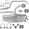 Polmo Schalldämpferset Auspuffanlage Auspuff für VW Golf Plus 5 V 2005-01/2009 1.9 TDI
