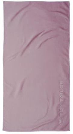 TOM TAILOR Fitnesstuch, 50x100 cm, 80% Polyester, 20% Polyamid/ Microfaser, mit feiner Kettelnaht und Logoprägung, SPORTS TOWEL Lila (Cozy Mauve)