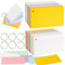 600 Stück Karteikarten A6,Bunte Papier Karten Memory Karten Blanko Visitenkarten Papier Blanko Lernkarten Spielkarte Wortkarte Vokabelkarte karteikarten klein Flashcards mit 6 Binderingen für Büro Hau